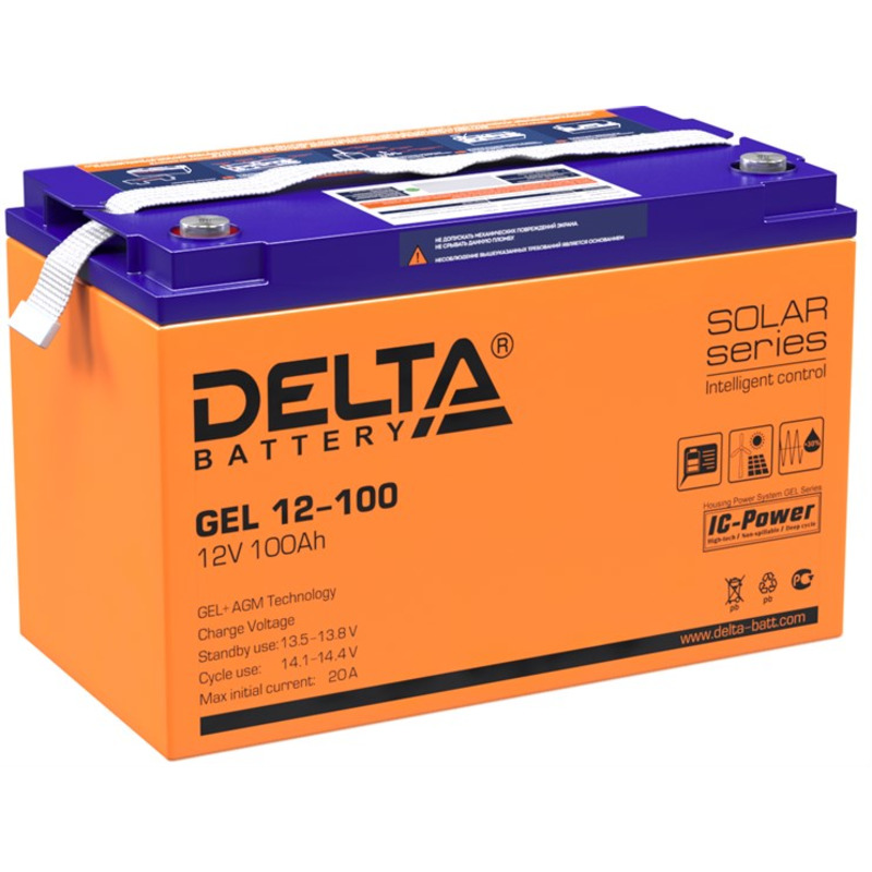 Аккумулятор Delta GEL 12-100 - купить в Москве в интернет-магазине Ток ...